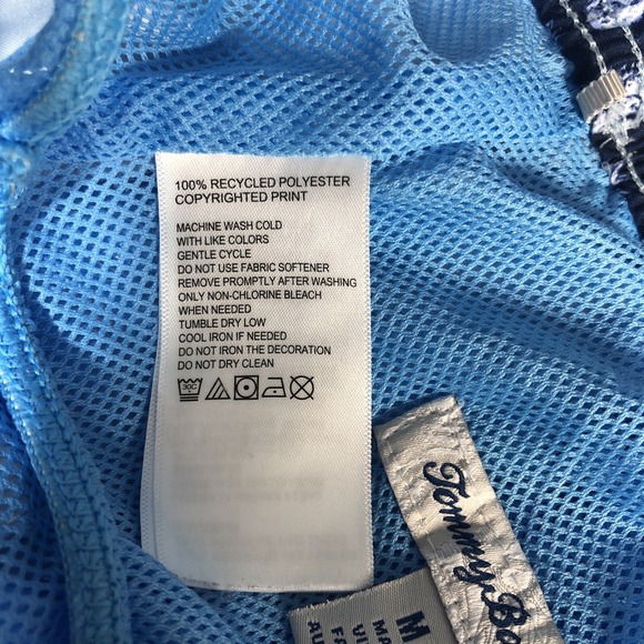 Tommy Bahama Men's Blue Ombre Lined Naples Palm Tree Swim Shorts - Size M - Picture 10 of 15